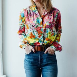 Floral Multicolor Women's Top